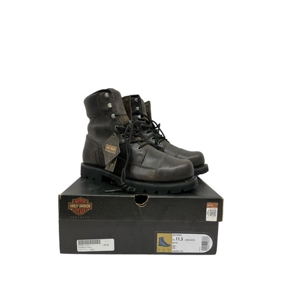 Harley-Davidson Men\'s Pearson 8-Inch Waterproof Brown Motorcycle Boots D93796 main image 8